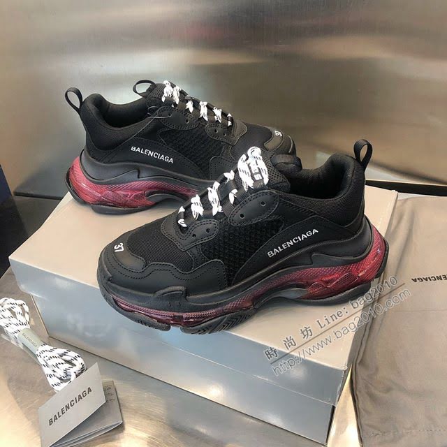 Balenciaga經典款男女鞋 巴黎世家頂級版本Triples氣墊水晶老爹鞋 Balenciaga情侶款老爹鞋  hdbl1156